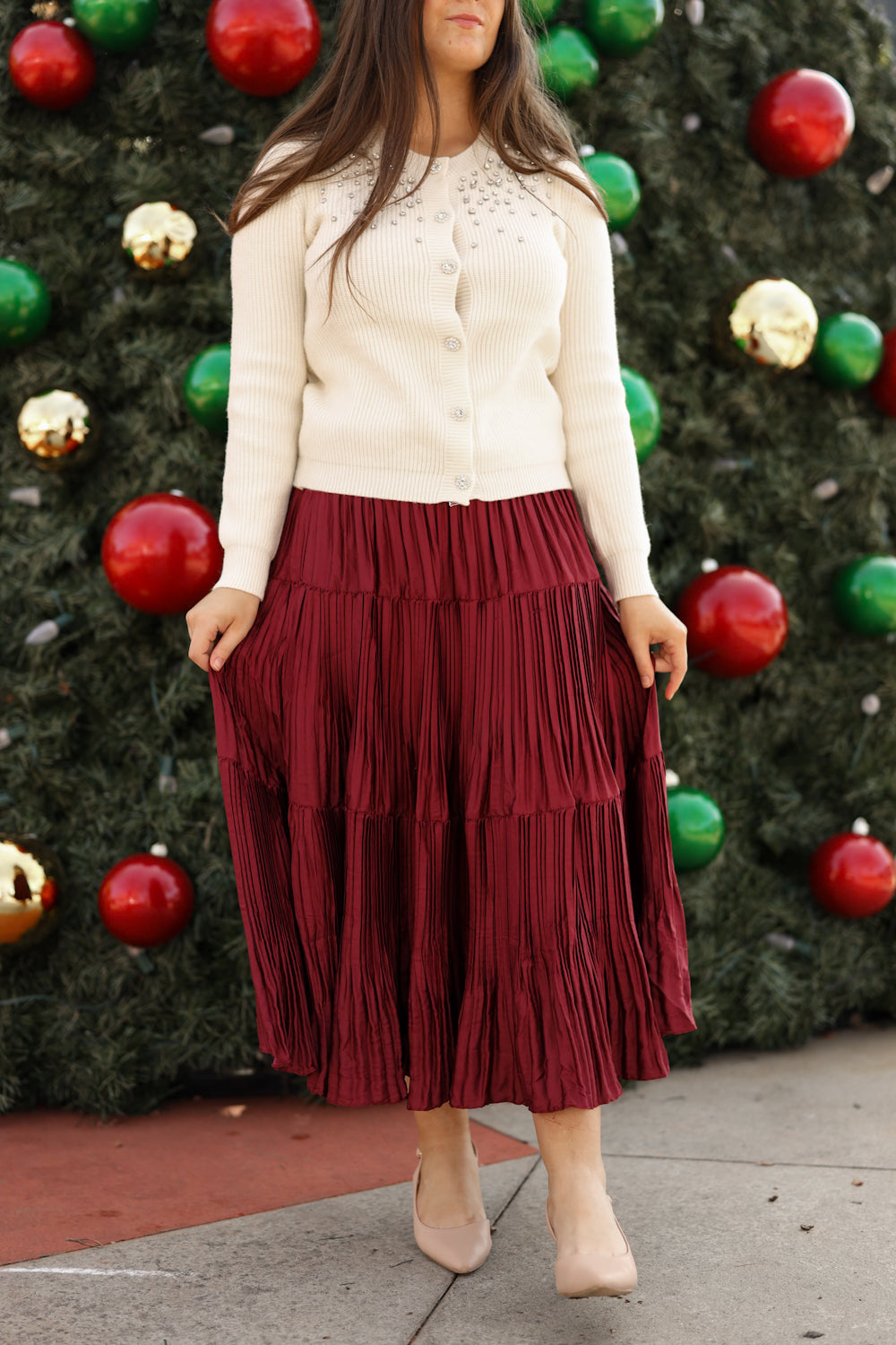 Serenity Skirt - Wine
